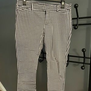 Black and white checkered pixie pants